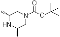 structure of CAS# 438049-91-3, (3R,5R)-3,5-二甲基-1-哌嗪羧酸叔丁酯