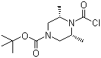 CAS 登录号：438050-53-4, (3R,5S)-rel-4-(氯甲酰基)-3,5-二甲基-1-哌嗪羧酸叔丁酯