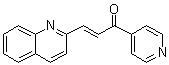 1-(4-吡啶基)-3-(2-喹啉基)-2-丙烯-1-酮分子结构 (CAS 4382-63-2)