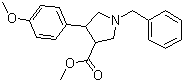 CAS # 438492-38-7, Methyl 1-benzyl-4-(4-methoxyphenyl)pyrrolidine-3-carboxylate