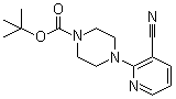 structure of CAS# 440100-15-2, tert-Butyl 4-(3-cyano-2-pyridinyl)-1-piperazinecarboxylate