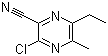 CAS # 440124-23-2, 3-Chloro-6-ethyl-5-methylpyrazine-2-carbonitrile, 3-Chloro-6-ethyl-5-methylpyrazinecarbonitrile