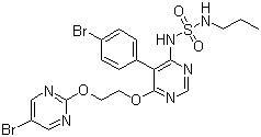 CAS # 441798-33-0, Macitentan, N-[5-(4-Bromophenyl)-6-[2-[(5-bromo-2-pyrimidinyl)oxy]ethoxy]-4-pyrimidinyl]-N'-propylsulfamide