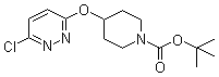 4-[(6-Chloro-3-pyridazinyl)oxy]-1-piperidinecarboxylic acid tert-butyl ester molecular structure (CAS 442199-16-8)