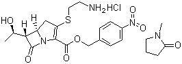structure of CAS# 442847-66-7, Thienamycin p-nitrobenzylester hydrochloride (N-methylpyrrolidinonesolvate)