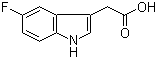 5-氟吲哚-3-乙酸分子结构 (CAS 443-73-2)