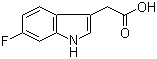structure of CAS# 443-75-4, 6-Fluoroindole-3-acetic acid