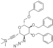 CAS # 443916-28-7, 3,7-Anhydro-4-azido-1,2,4-trideoxy-5,6,8-tris-O-(phenylmethyl)-1-(trimethylsilyl)-D-glycero-D-gulo-oct-1-ynitol