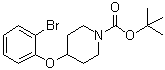 structure of CAS# 444605-55-4, tert-Butyl 4-(2-bromophenoxy)piperidine-1-carboxylate