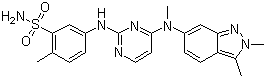 Pazopanib molecular structure (CAS 444731-52-6)