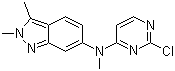 N-(2-氯嘧啶-4-基)-N-甲基-2,3-二甲基-2H-吲唑-6-胺分子结构 (CAS 444731-75-3)