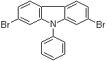 2,7-Dibromo-9-phenyl-9H-carbazole molecular structure (CAS 444796-09-2)