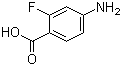 structure of CAS# 446-31-1, 4-Amino-2-fluorobenzoic acid