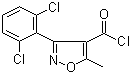 3-(2,6-Dichlorophenyl)-5-methylisoxazole-4-carbonyl chloride molecular structure (CAS 4462-55-9)