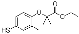 CAS # 447406-77-1, 2-(4-Mercapto-2-methylphenoxy)-2-methyl-propionic acid ethyl ester