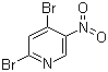 structure of CAS# 4487-57-4, 2,4-二溴-5-硝基吡啶