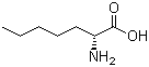 structure of CAS# 44902-01-4, (R)-2-氨基庚酸