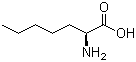 (S)-2-氨基庚酸分子结构 (CAS 44902-02-5)