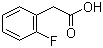 2-氟苯乙酸分子结构 (CAS 451-82-1)
