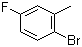 2-溴-5-氟甲苯分子结构 (CAS 452-63-1)