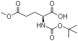 structure of CAS# 45214-91-3, Boc-L-glutamic acid 5-methyl ester