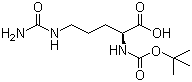 structure of CAS# 45234-13-7, N-叔丁氧羰基-L-瓜氨酸