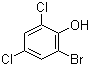 2,4-二氯-6-溴苯酚分子结构 (CAS 4524-77-0)