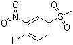 structure of CAS# 453-72-5, 2-Fluoro-5-methylsulphonylnitrobenzene