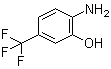 2-氨基-5-(三氟甲基)苯酚分子结构 (CAS 454-82-0)
