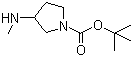 structure of CAS# 454712-26-6, 1-Boc-3-Methylaminopyrrolidine