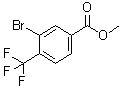 Methyl 3-bromo-4-(trifluoromethyl)benzoate molecular structure (CAS 455941-82-9)