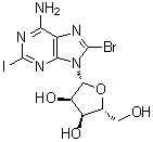 CAS 登录号：457060-99-0, 8-溴-2-碘腺苷