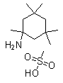 1,3,3,5,5-五甲基环己胺甲烷磺酸盐分子结构 (CAS 457068-92-7)
