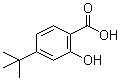 structure of CAS# 4578-63-6, 4-(1,1-Dimethylethyl)-2-hydroxybenzoic acid