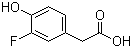 structure of CAS# 458-09-3, 3-氟-4-羟基苯乙酸