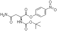 structure of CAS# 4587-33-1, Boc-L-asparagine 4-nitrophenyl ester