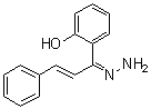 CAS # 4590-70-9, 2'-Hydroxychalcone hydrazone, 1-(2-Hydroxyphenyl)-3-phenyl-2-propen-1-one hydrazone, RVC 574