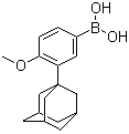 structure of CAS# 459423-32-6, 3-(1-Adamantyl)-4-methoxyphenylboronic acid