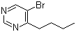 5-Bromo-4-butylpyrimidine molecular structure (CAS 4595-64-6)