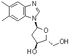 CAS # 4600-71-9, 1-(2-Deoxy-alpha-D-erythro-pentofuranosyl)-5,6-dimethyl-1H-benzimidazole, NSC 91784