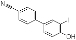 4'-羟基-3'-碘联苯-4-甲腈分子结构 (CAS 460746-47-8)