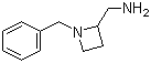 1-苄基-2-氮杂环丁烷甲胺分子结构 (CAS 46193-94-6)