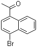 1-(4-溴-1-萘基)乙酮分子结构 (CAS 46258-62-2)