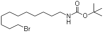 N-(11-溴十一烷基)氨基甲酸叔丁酯分子结构 (CAS 463930-53-2)