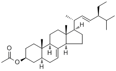 乙酸 alpha-波菜甾醇酯分子结构 (CAS 4651-46-1)