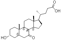 structure of CAS# 4651-67-6, 3alpha-Hydroxy-7-oxo-5beta-cholic acid