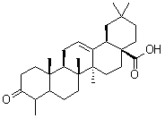 CAS 登录号：466-02-4, 3-氧代-24-去甲齐墩果-12-烯-28-酸