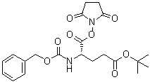 structure of CAS# 4666-16-4, (4S)-5-[(2,5-Dioxo-1-pyrrolidinyl)oxy]-5-oxo-4-[[(phenylmethoxy)carbonyl]amino]pentanoic acid 1,1-dimethylethyl ester