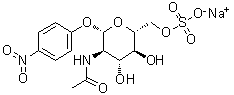 CAS # 467446-91-9, 4-Nitrophenyl 2-(acetylamino)-2-deoxy-beta-D-glucopyranoside 6-(hydrogen sulfate) monosodium salt