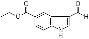 structure of CAS# 467458-46-4, 3-Formyl-1H-indole-5-carboxylic acid ethyl ester